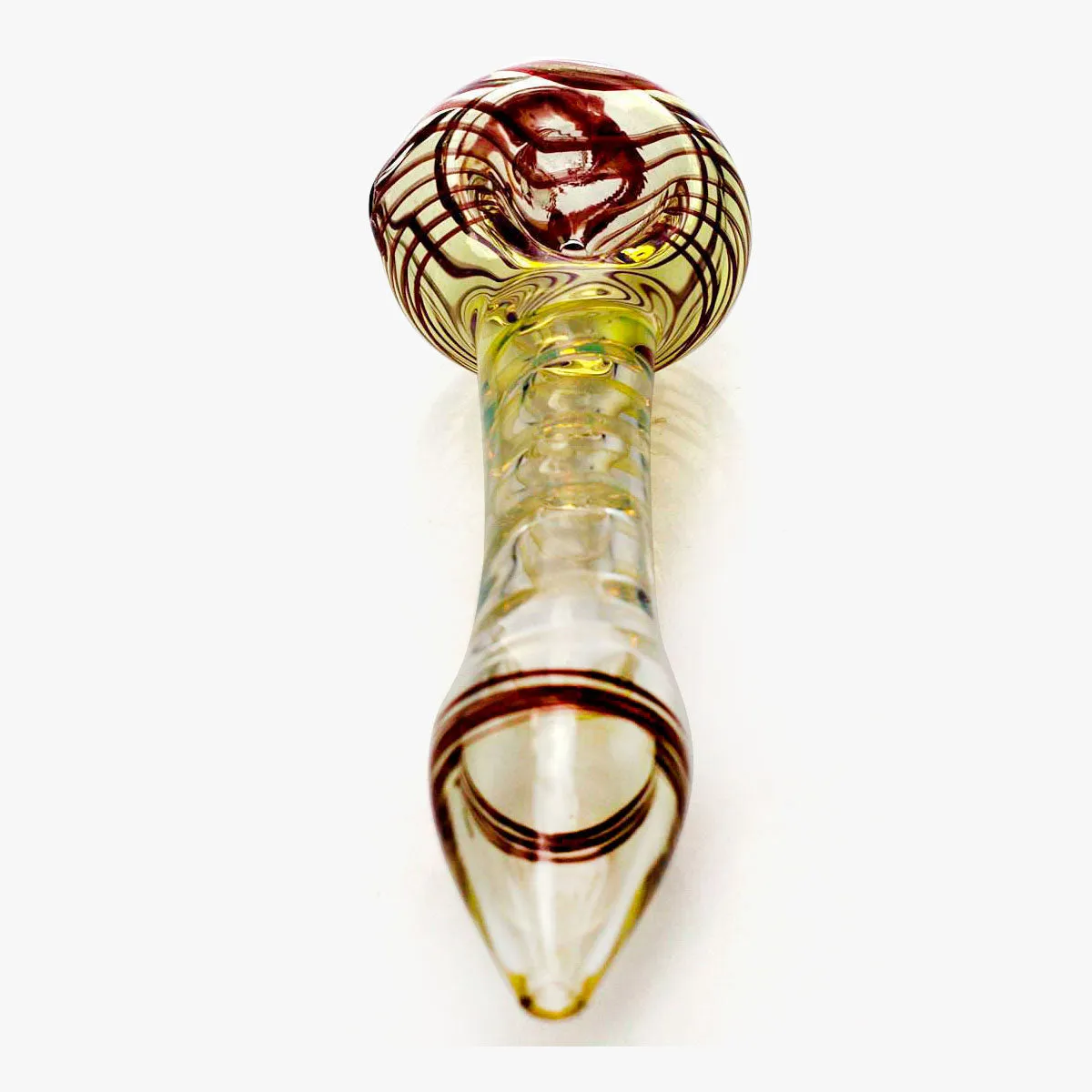 Changing Colors Spiral Glass Hand Pipe