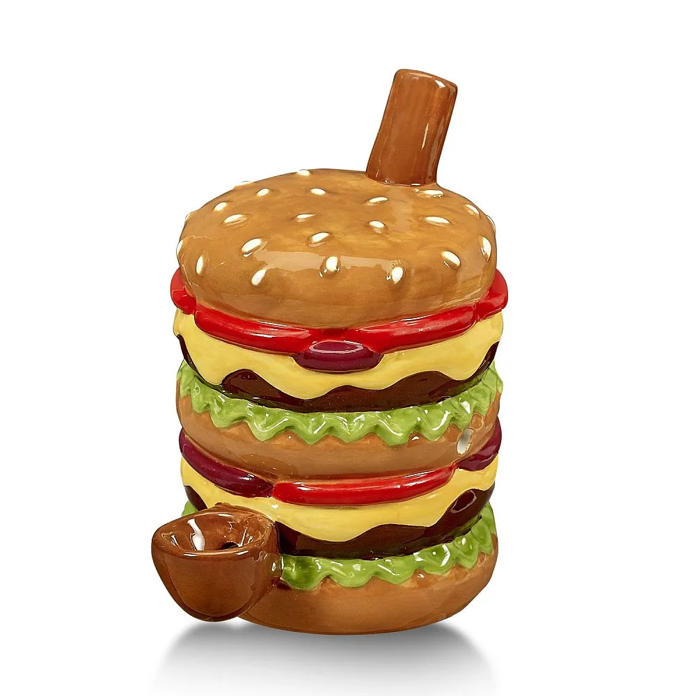 Cheeseburger Ceramic Pipe