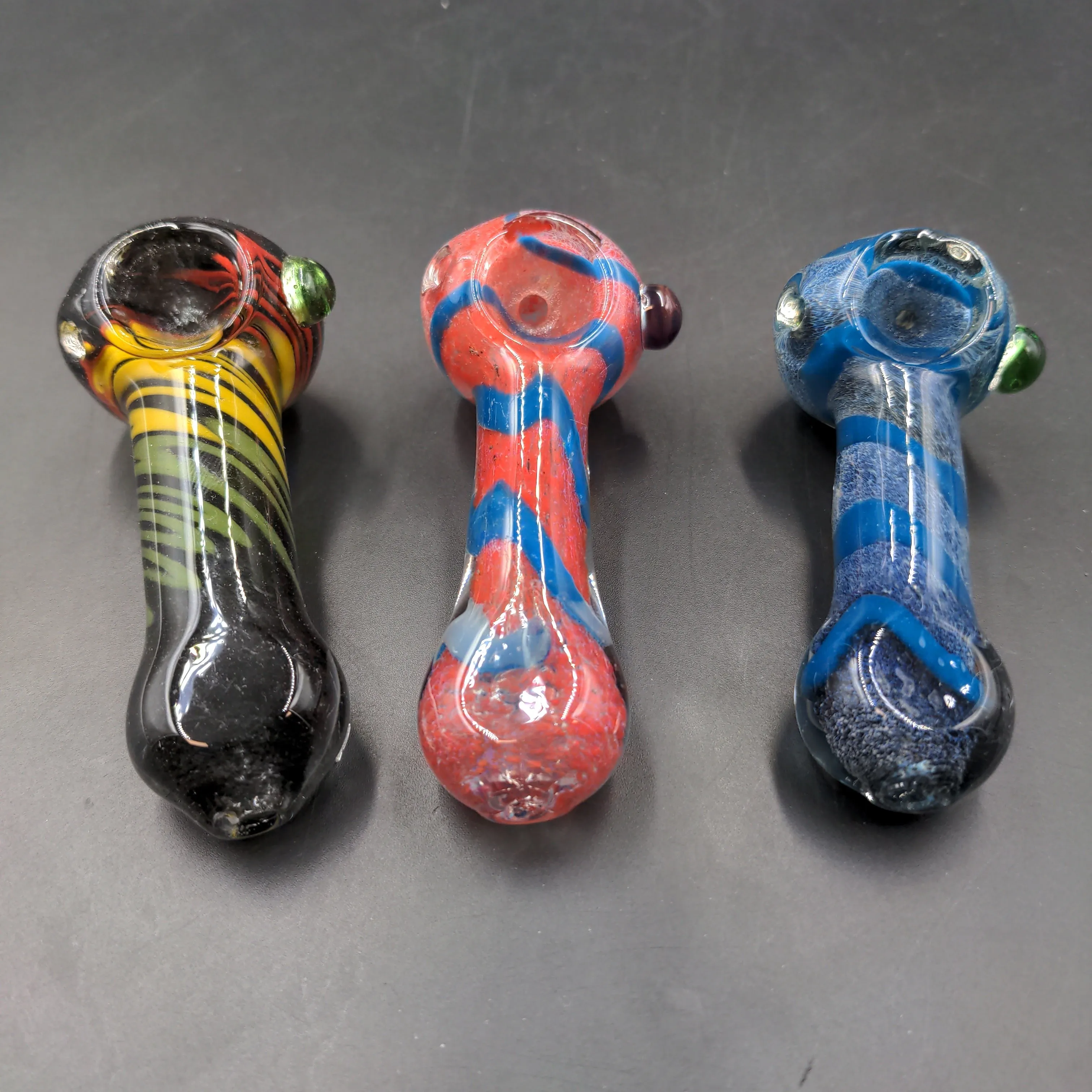 Colorful Worked Striped Spoon Pipe | 3