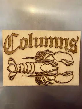 Columns Wooden Magnet