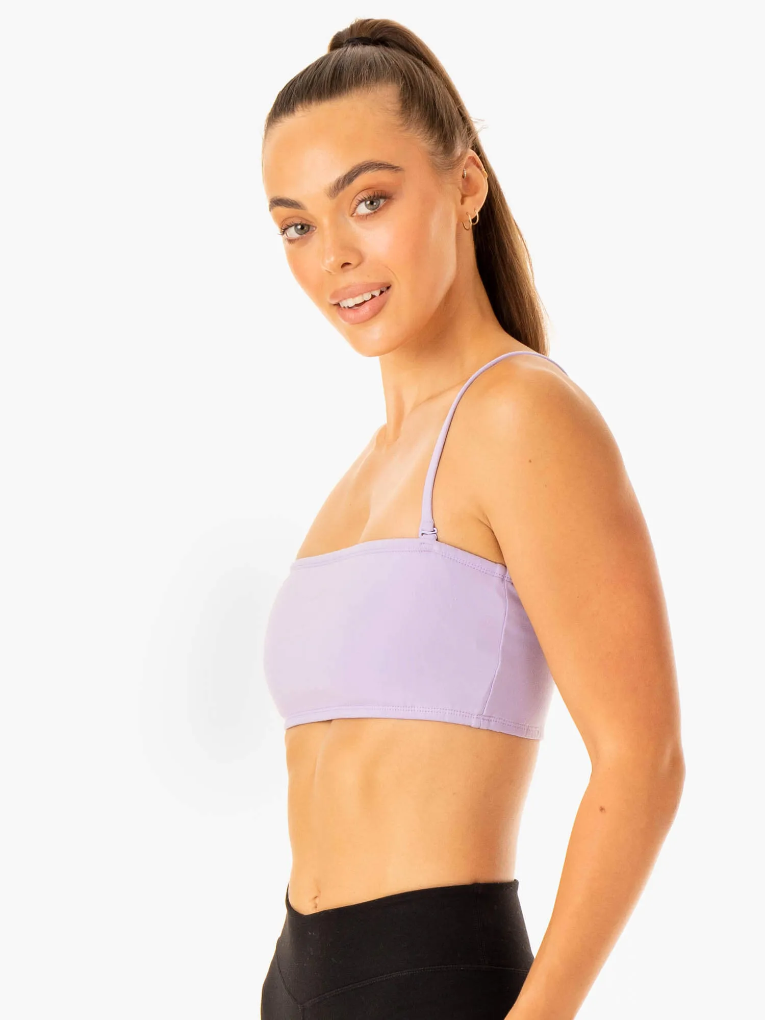 Convertible Bandeau Sports Bra - Lavender