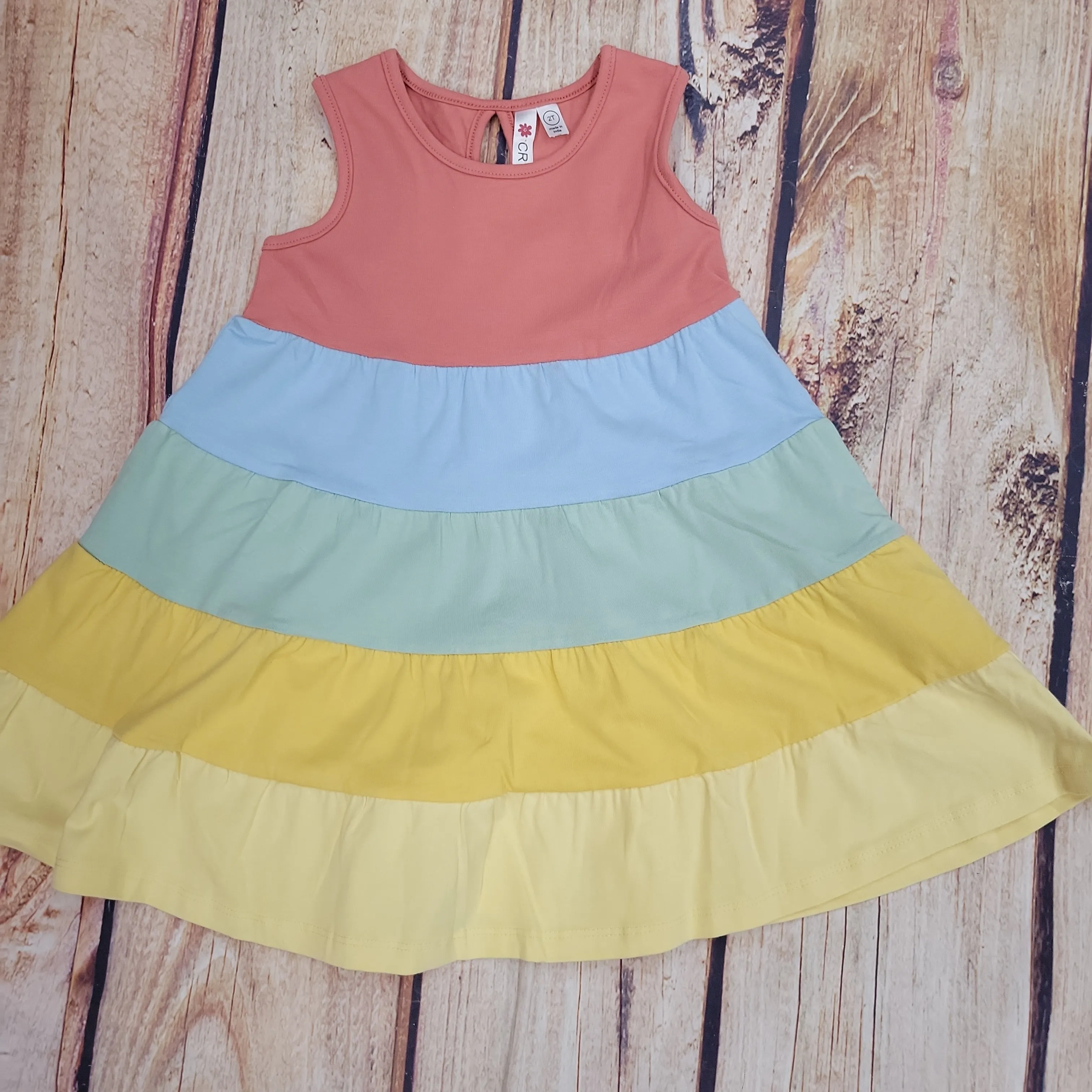 CR SPORTS RAINBOW TWIRL DRESS