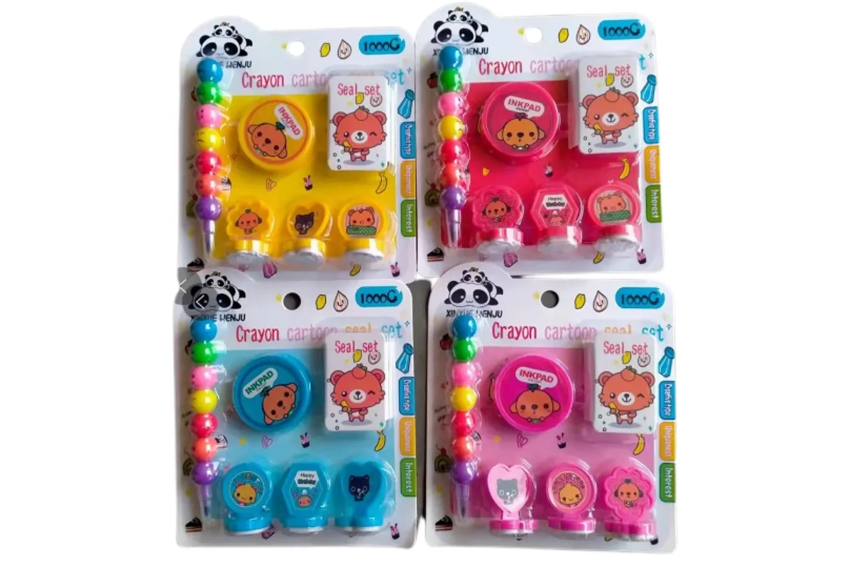 Crayon Cartoon Seal Set