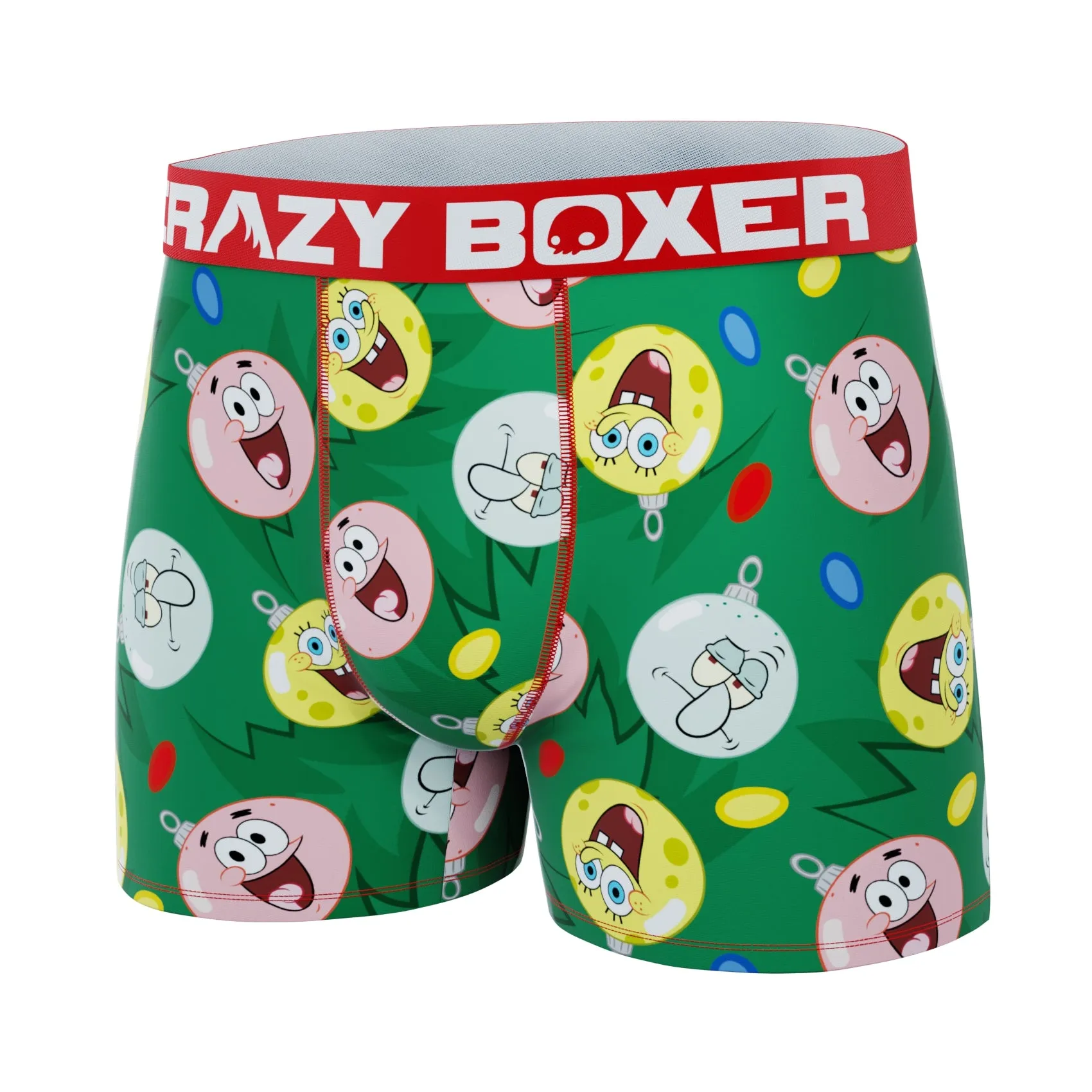 CRAZYBOXER SpongeBob Christmas Ornaments Men's Boxer Briefs