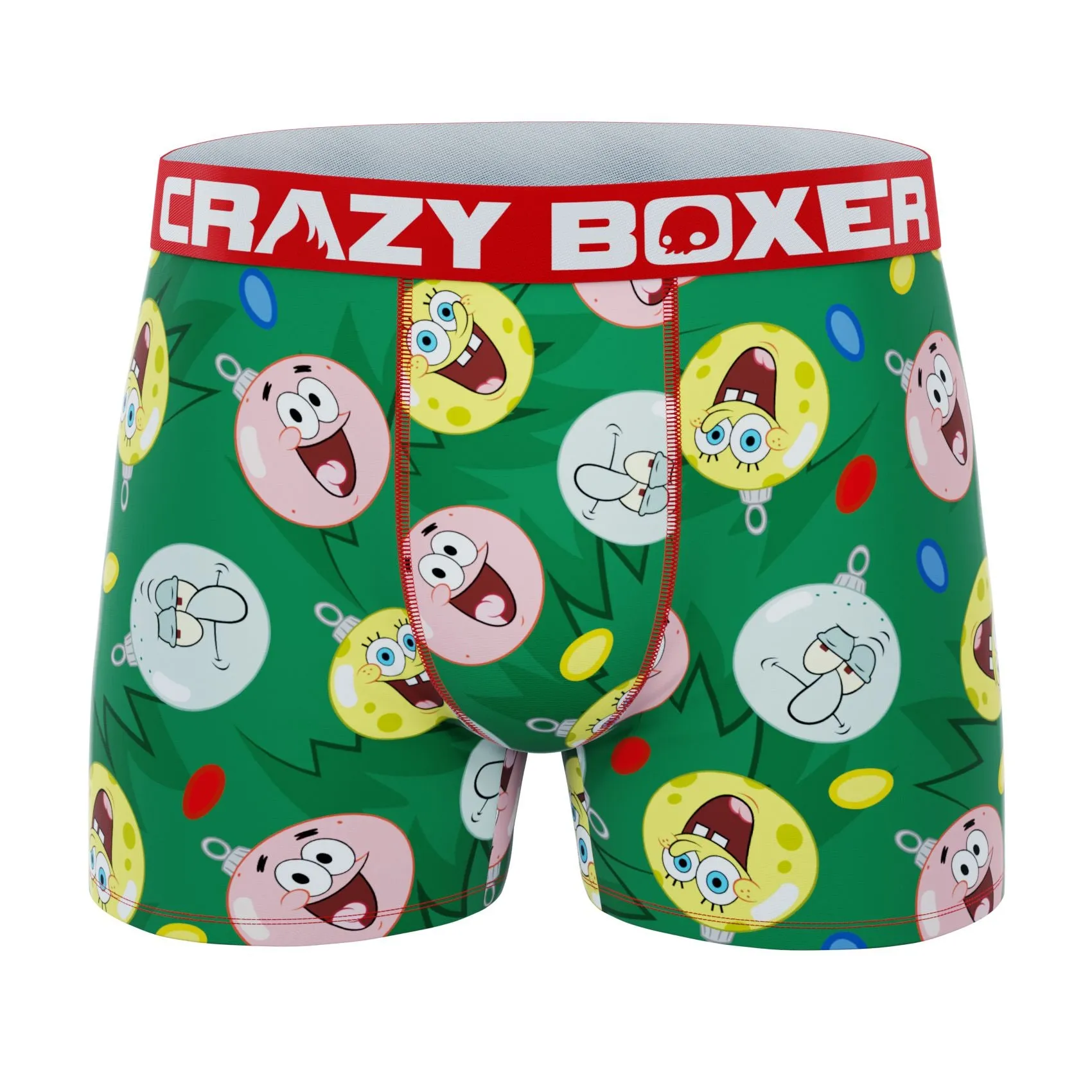 CRAZYBOXER SpongeBob Christmas Ornaments Men's Boxer Briefs