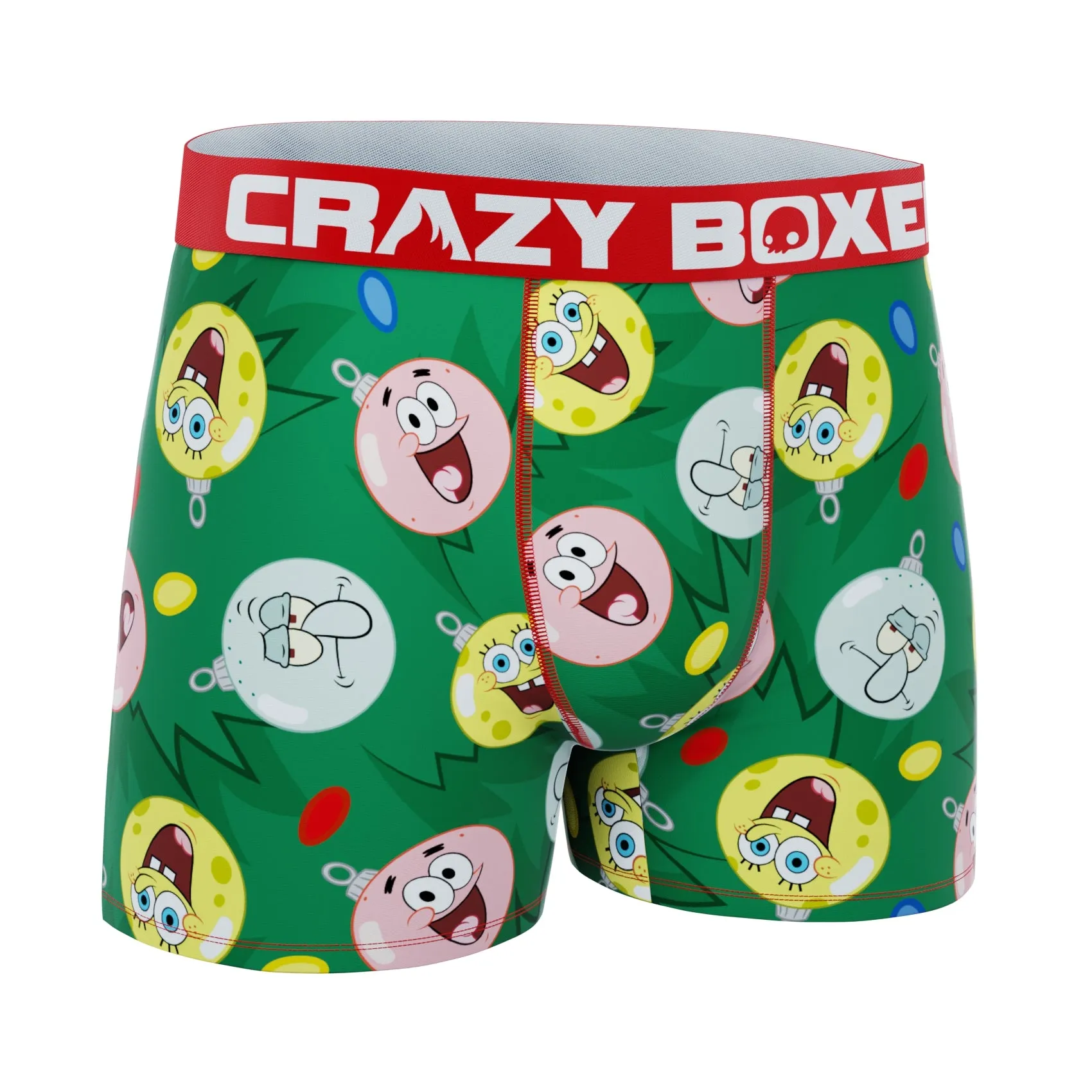 CRAZYBOXER SpongeBob Christmas Ornaments Men's Boxer Briefs