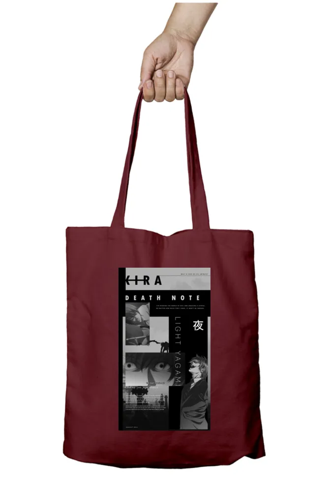 Death Note Kira Anime Tote Bag