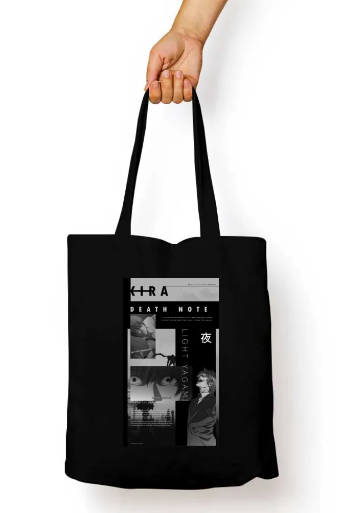 Death Note Kira Anime Tote Bag