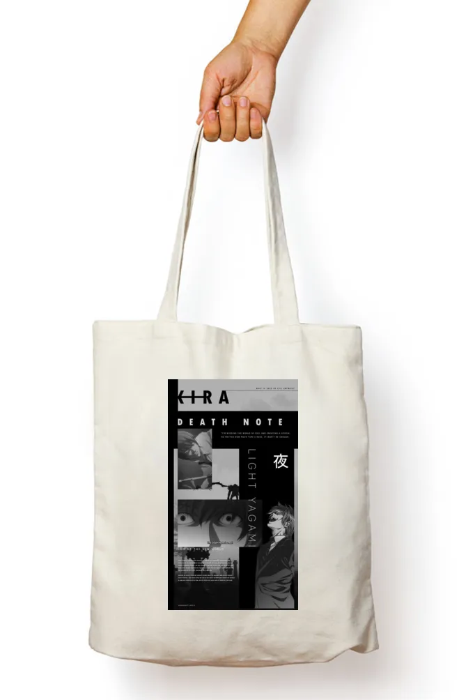 Death Note Kira Anime Tote Bag