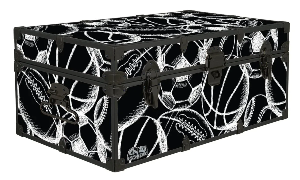 Designer Trunk - Sports Sketch - 32x18x13.5"