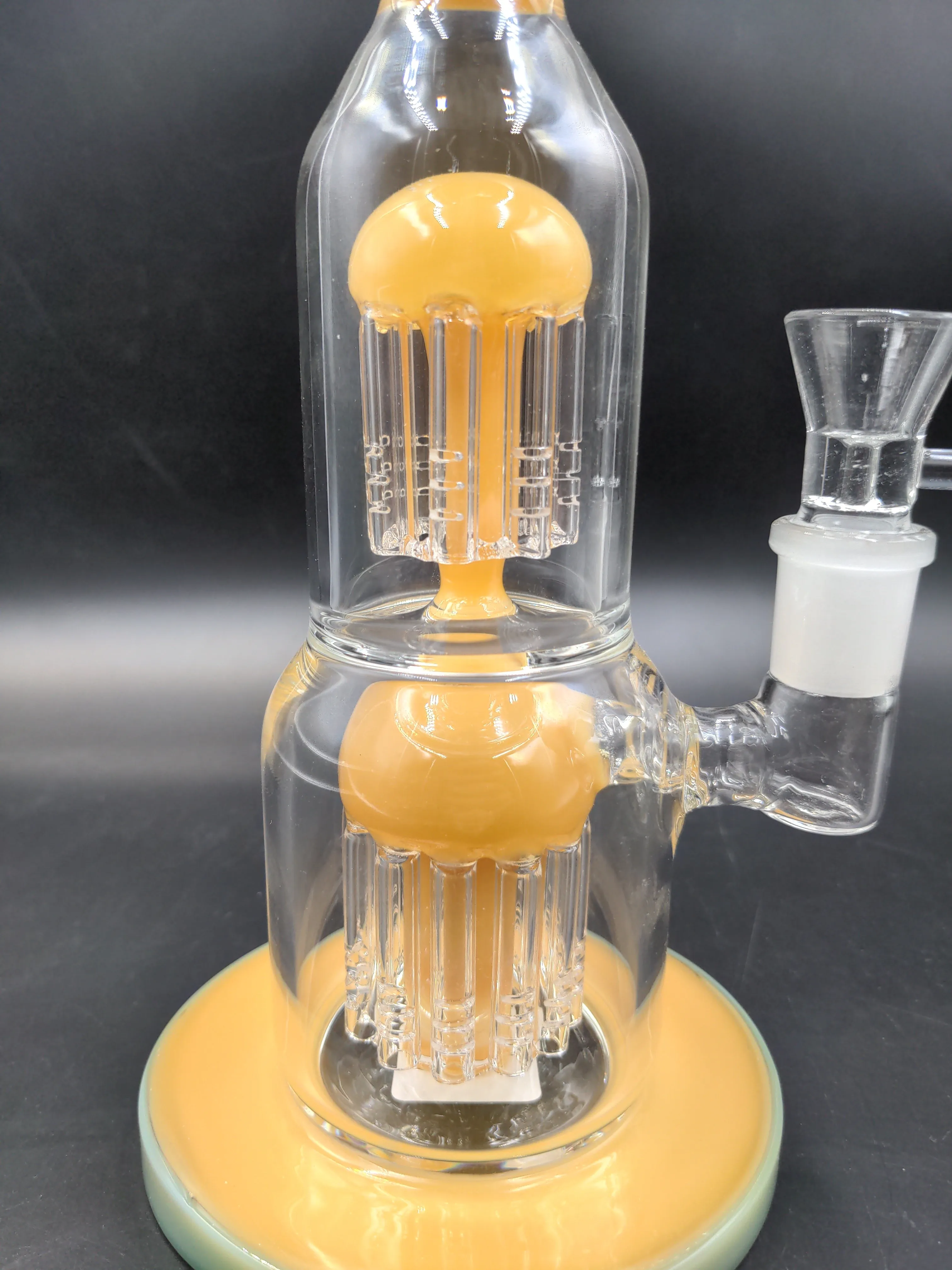 Double Mushroom Perc Water Pipe (11)