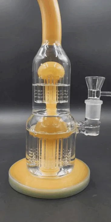 Double Mushroom Perc Water Pipe (11)