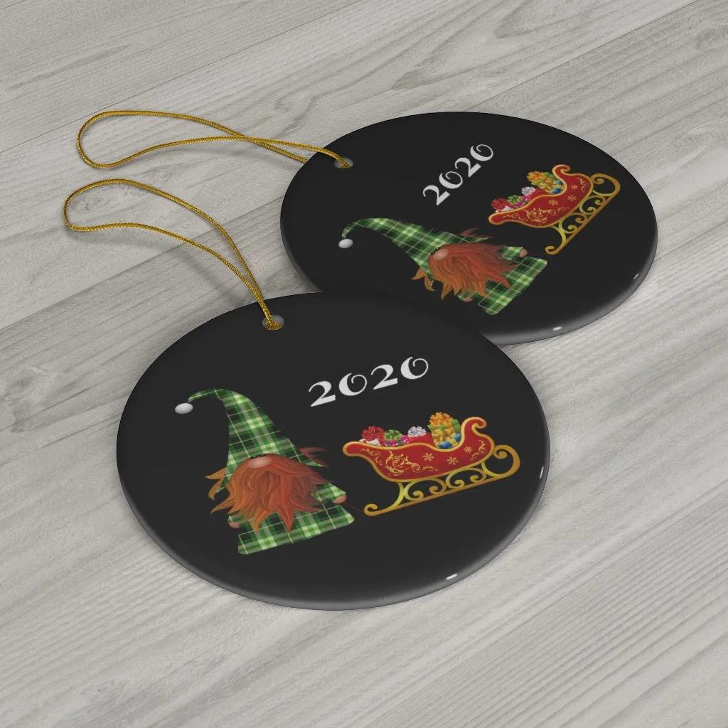 Elf & Sleigh 2020, Ceramic Ornaments