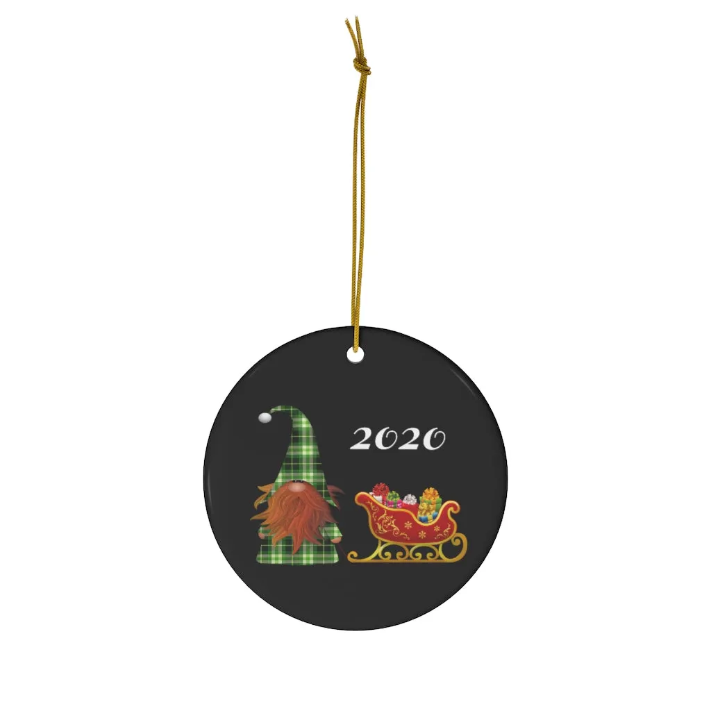 Elf & Sleigh 2020, Ceramic Ornaments