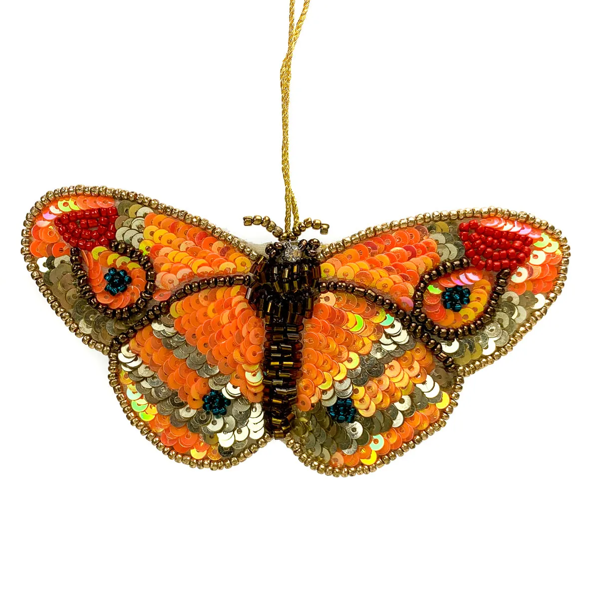 Embroidered & Beaded Butterfly Ornaments SOLD PER ONE PIECE