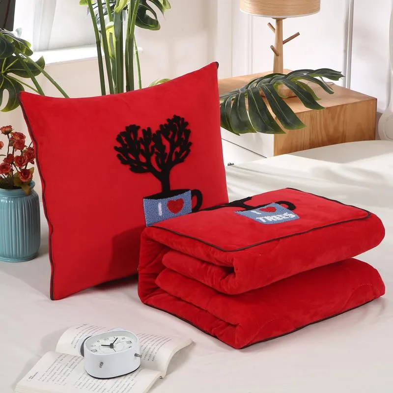 Embroidery Dual-Use Multi-Function Cartoon Pillow