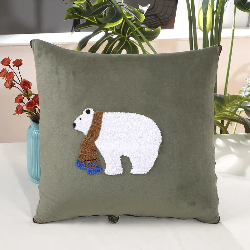 Embroidery Dual-Use Multi-Function Cartoon Pillow