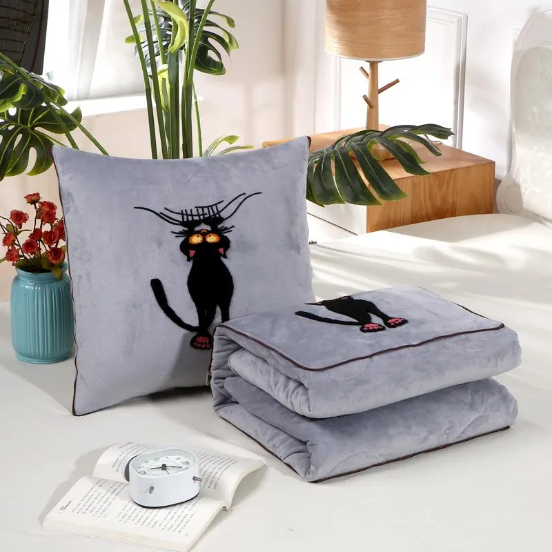 Embroidery Dual-Use Multi-Function Cartoon Pillow