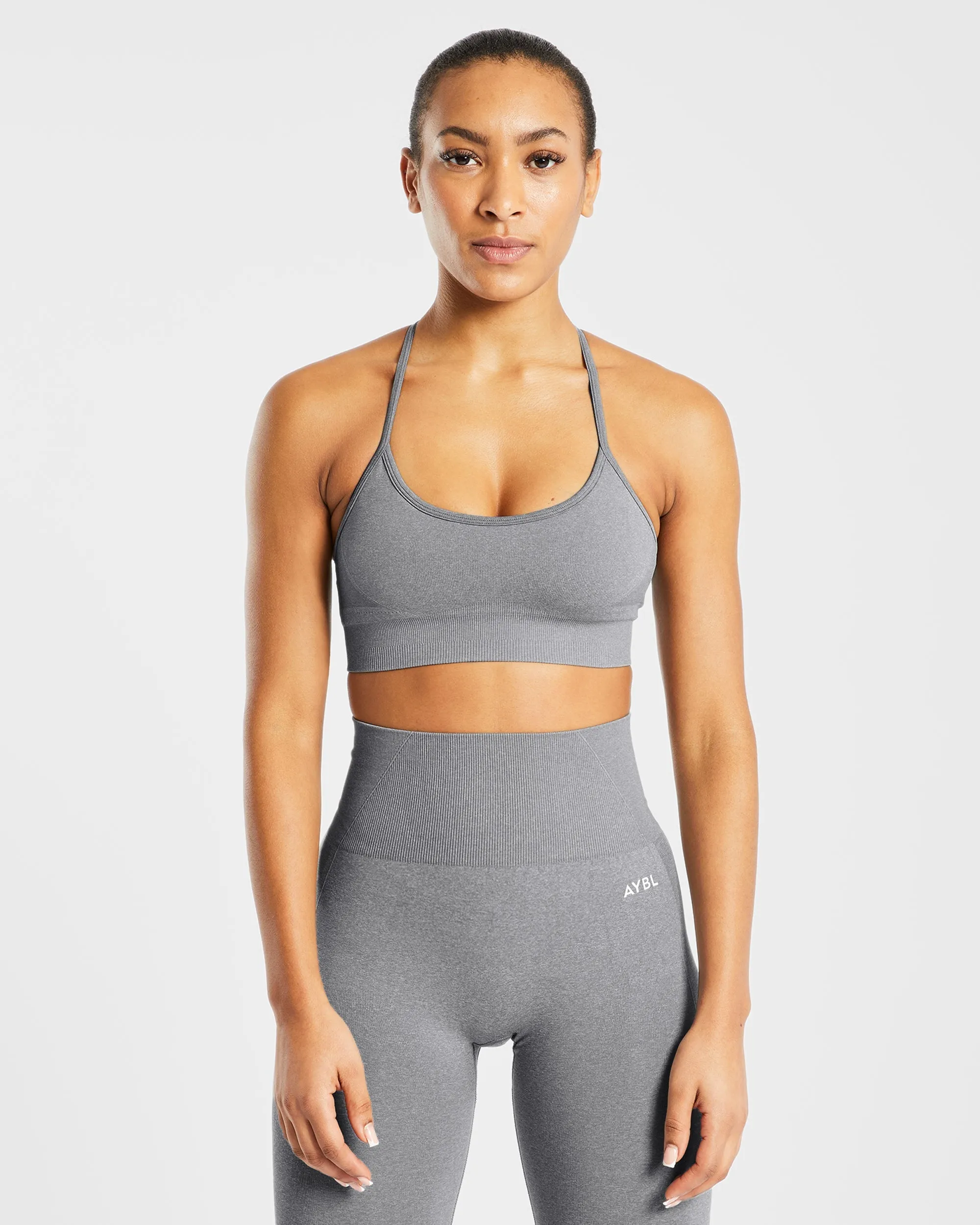 Empower Seamless Sports Bra - Grey Marl