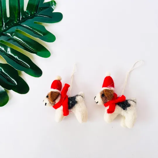 Felt Dog Ornaments