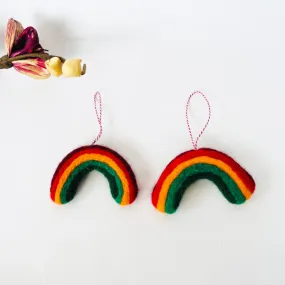 Felt Rainbow Ornaments