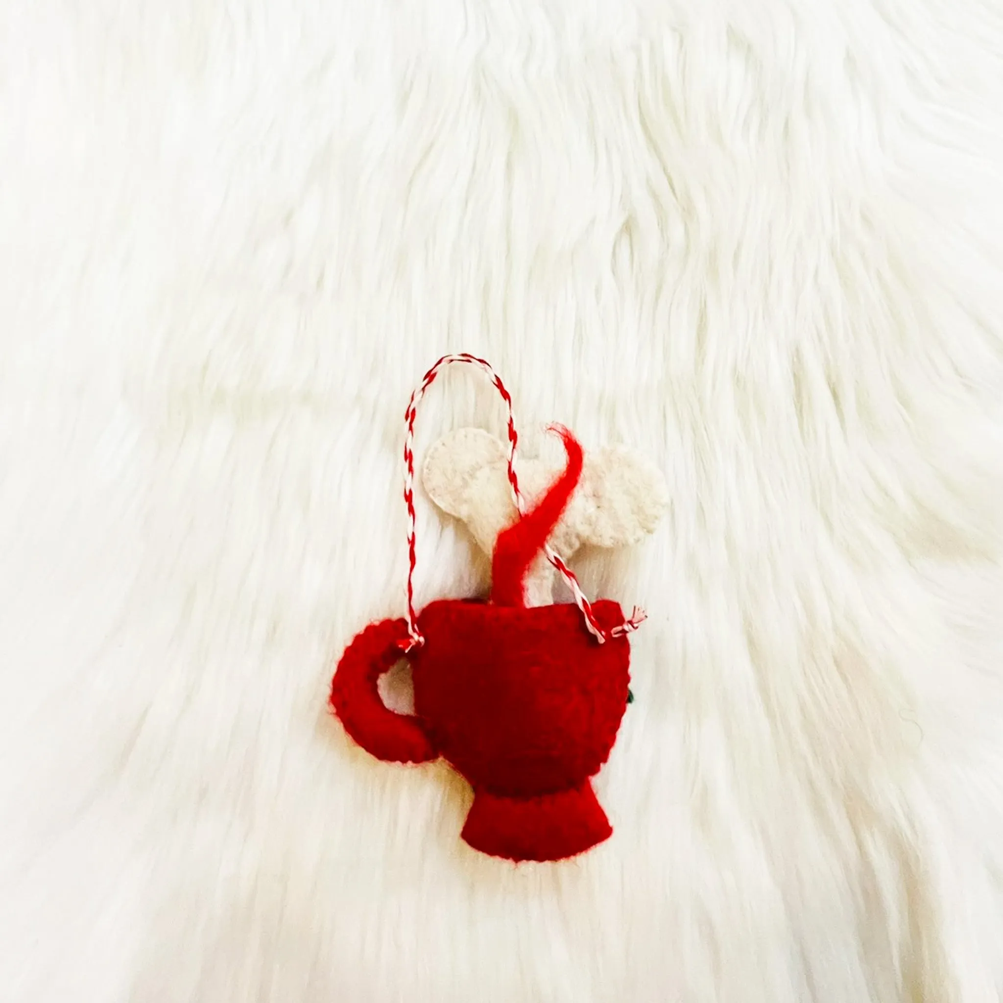 Felted Cat Christmas Ornaments/Holiday Decoration