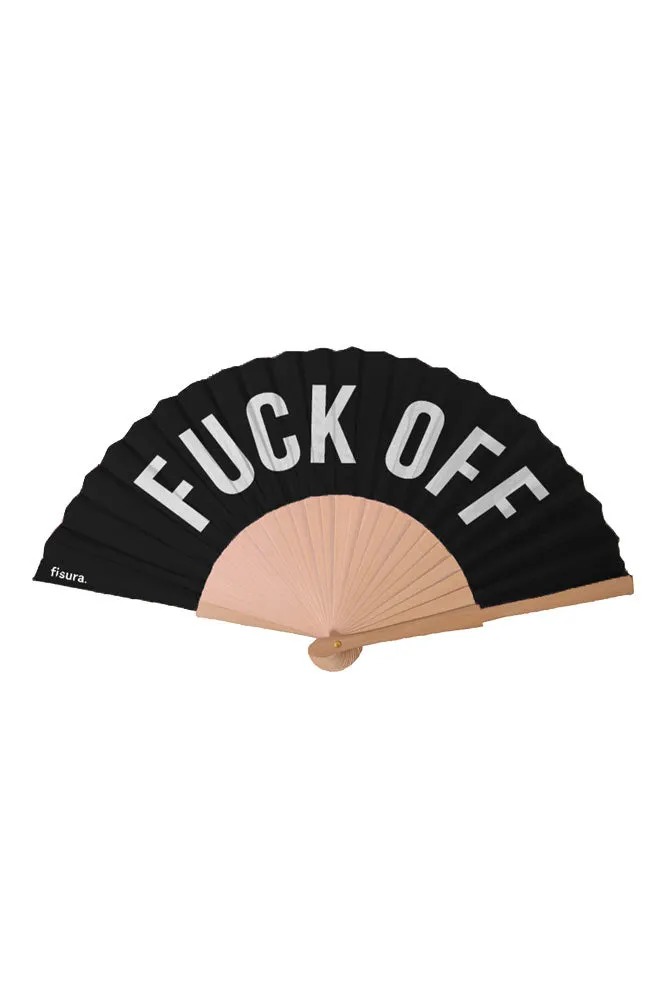 Fuck Off Wooden Fan