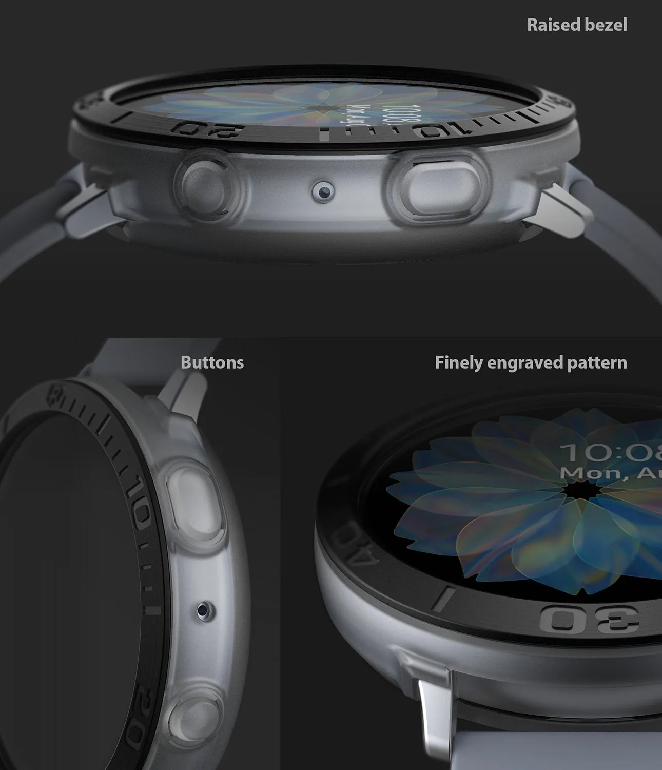 Galaxy Watch Active 2 44mm | Air Sports Matte Clear   Bezel Styling