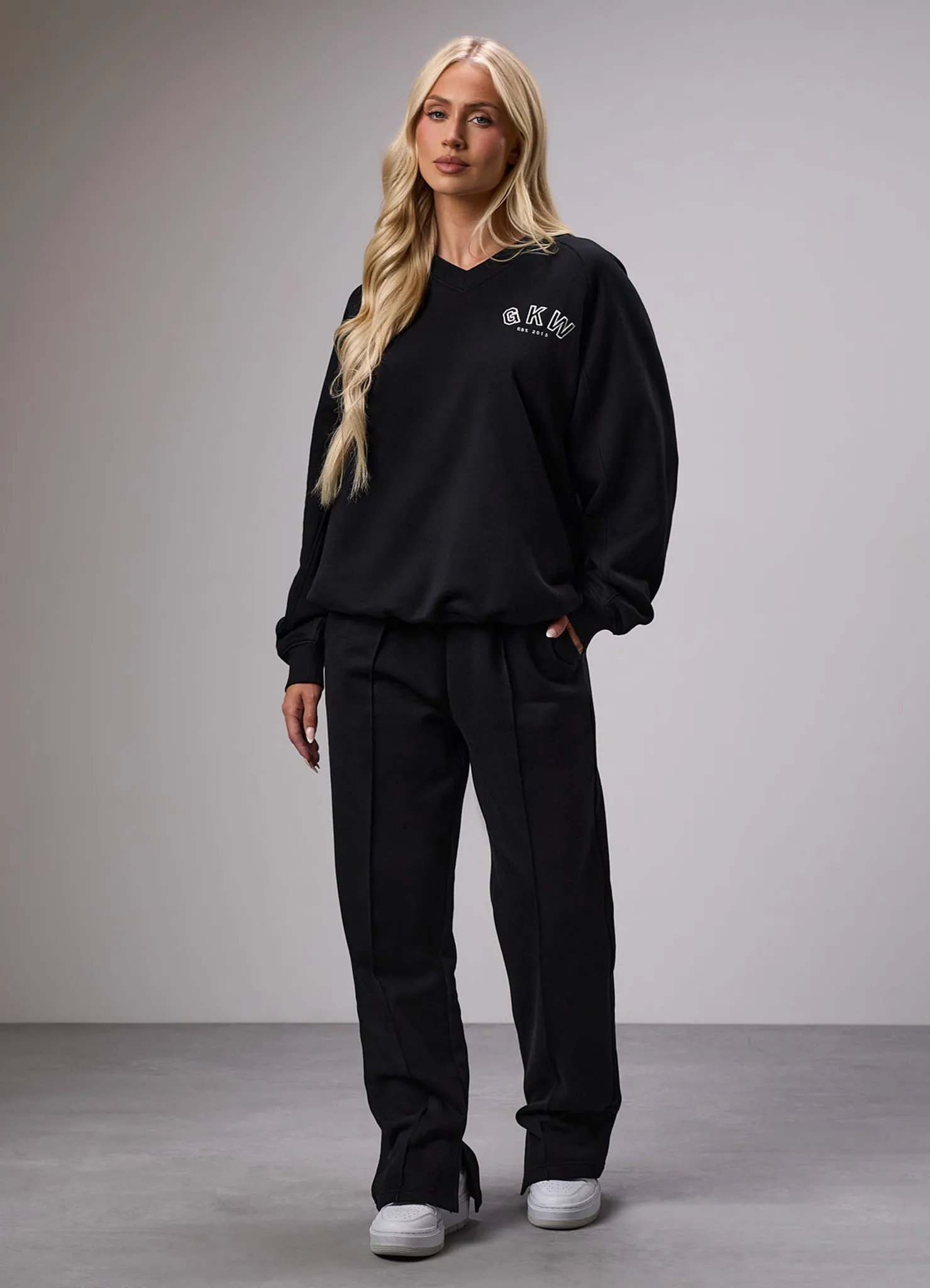 GKW Sports Luxe Straight Leg Jogger - Black