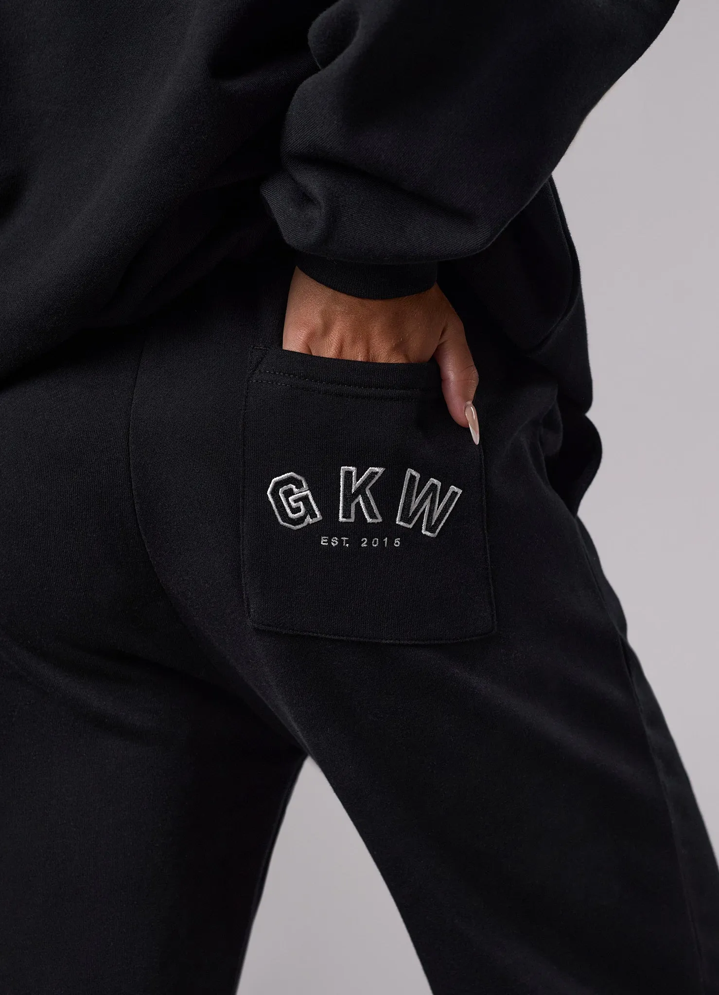 GKW Sports Luxe Straight Leg Jogger - Black