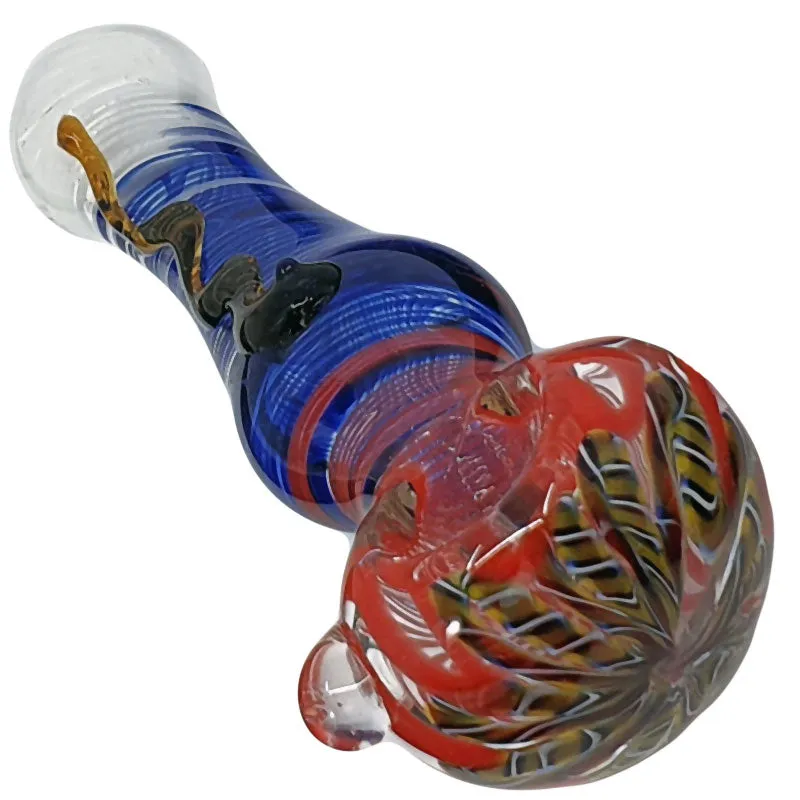 Glass smoking spoon pipe