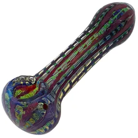 Glass smoking spoon pipe