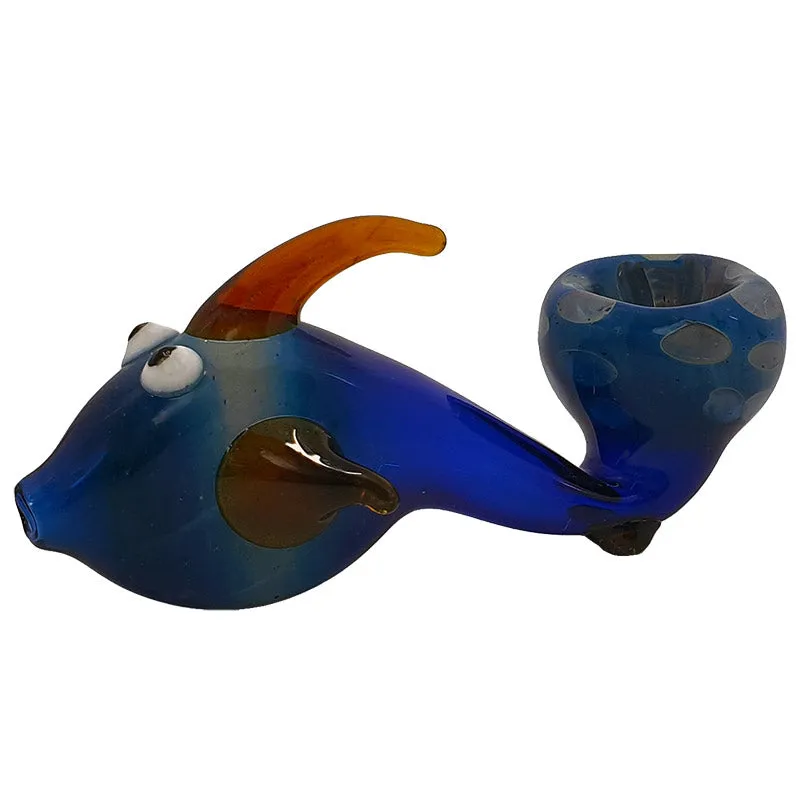 Glass smoking spoon pipe