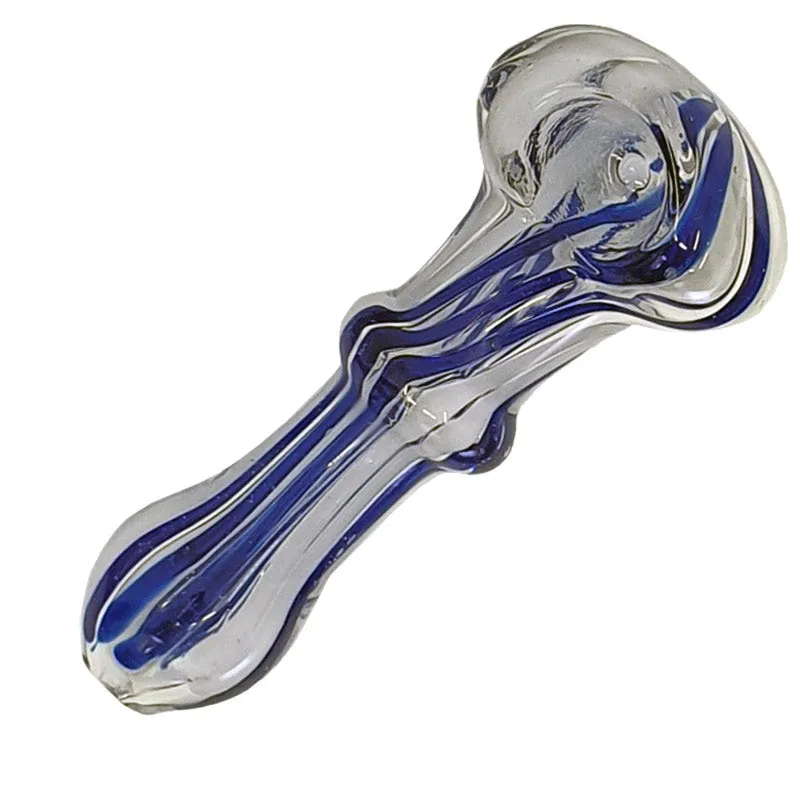 Glass smoking spoon pipe