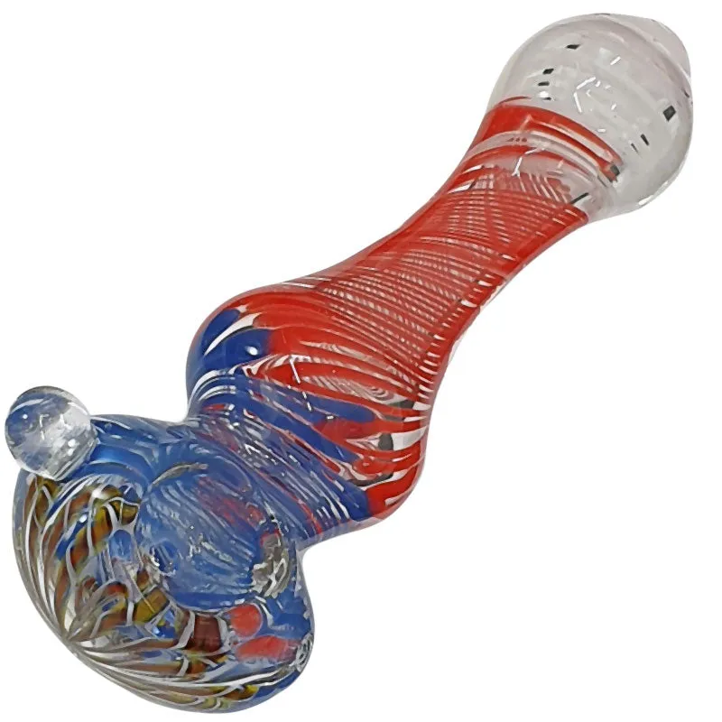 Glass smoking spoon pipe