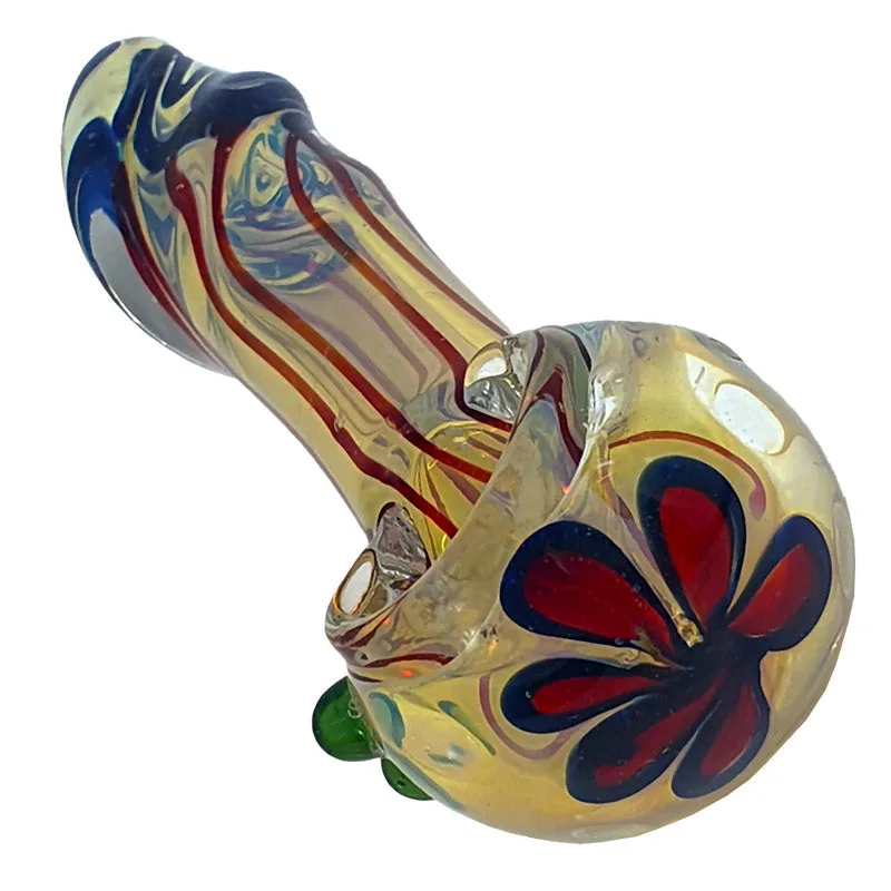 Glass smoking spoon pipe