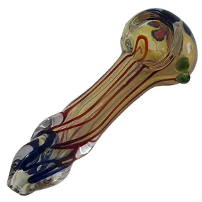 Glass smoking spoon pipe