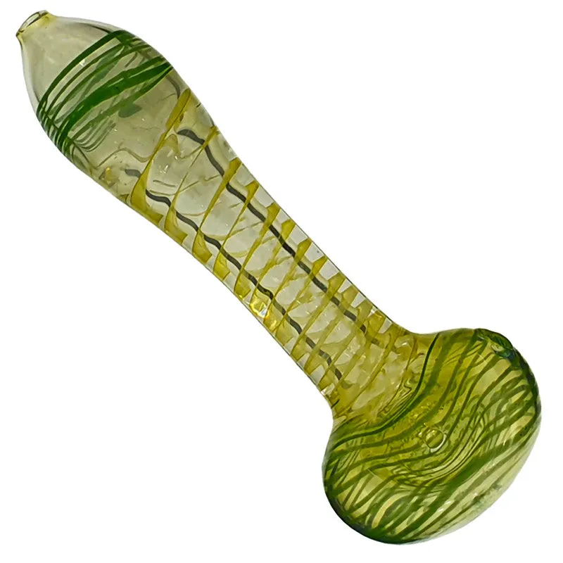 Glass smoking spoon pipe