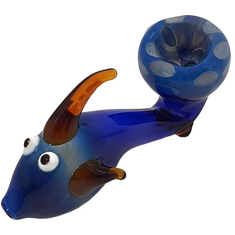 Glass smoking spoon pipe