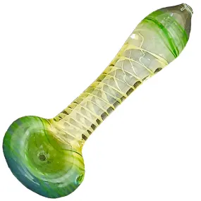 Glass smoking spoon pipe