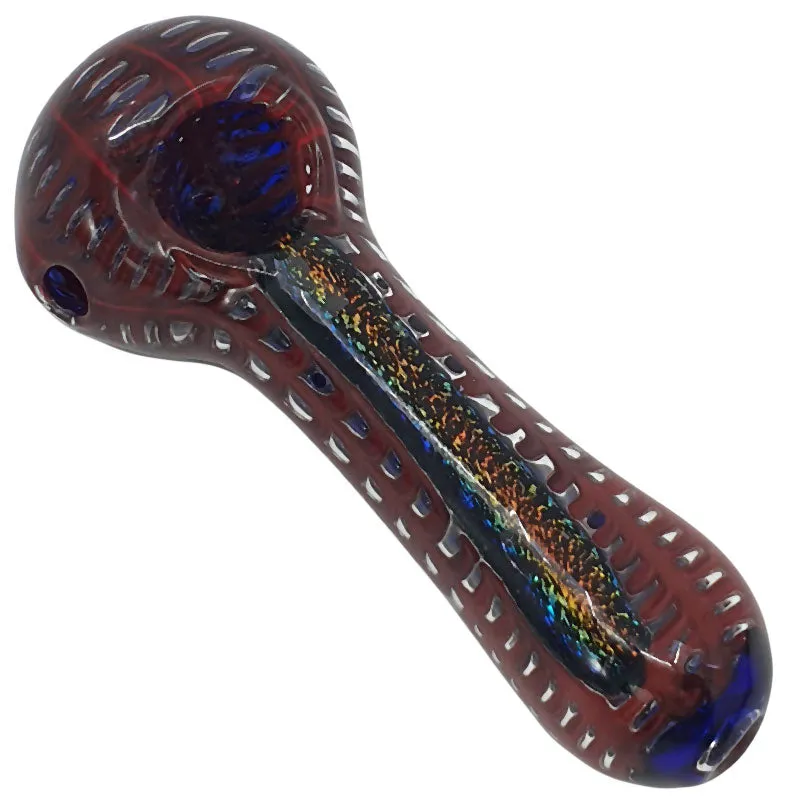 Glass smoking spoon pipe