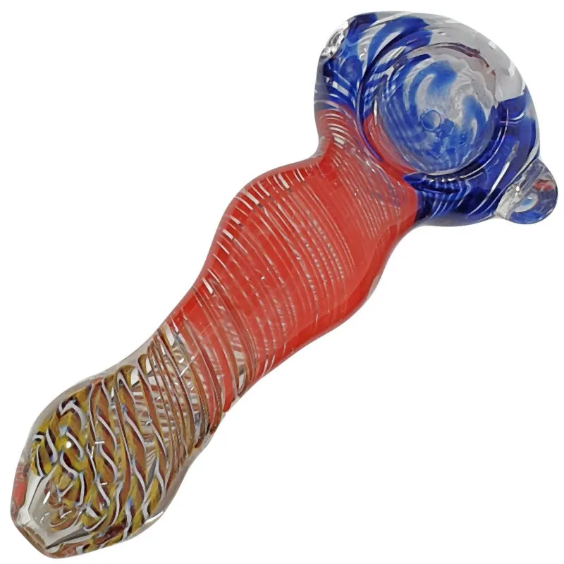 Glass smoking spoon pipe