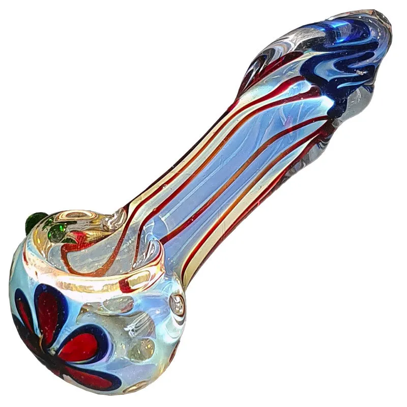 Glass smoking spoon pipe