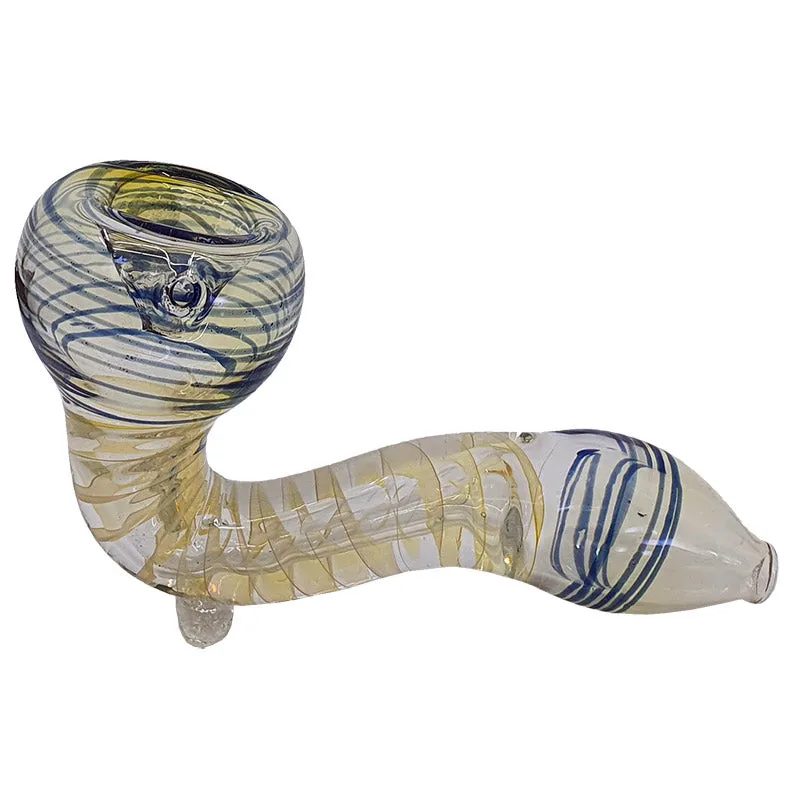 Glass smoking spoon pipe