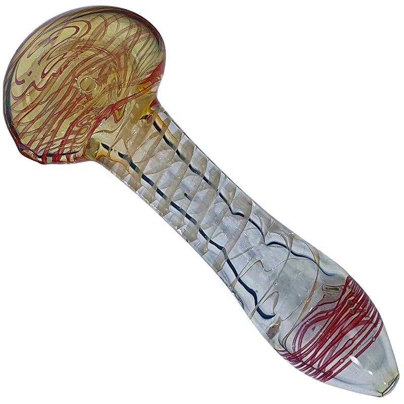 Glass smoking spoon pipe