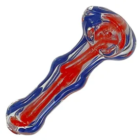 Glass smoking spoon pipe