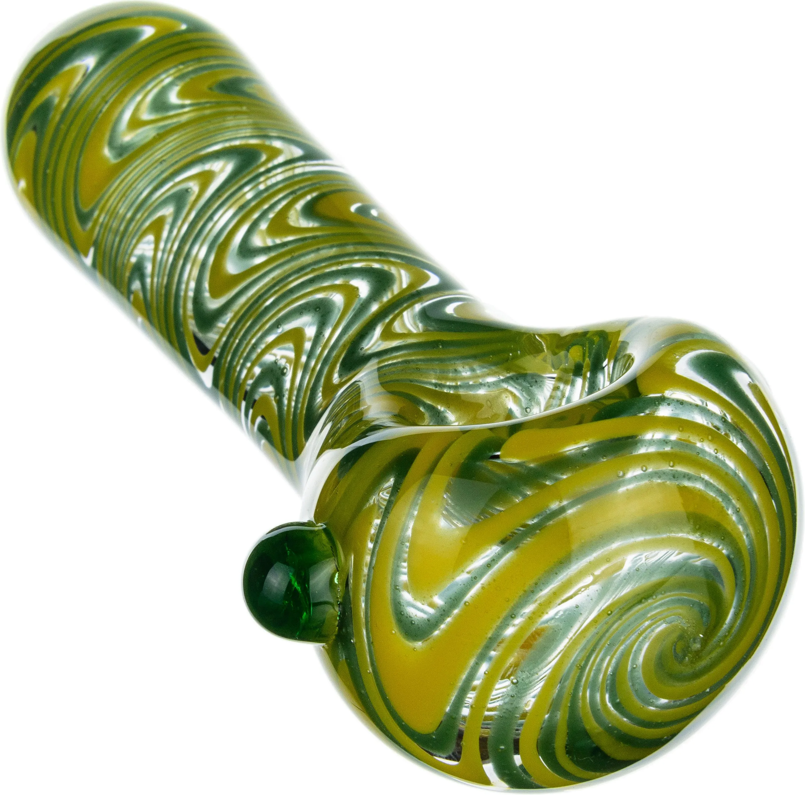 Green Wig Wag Spoon Hand Pipe