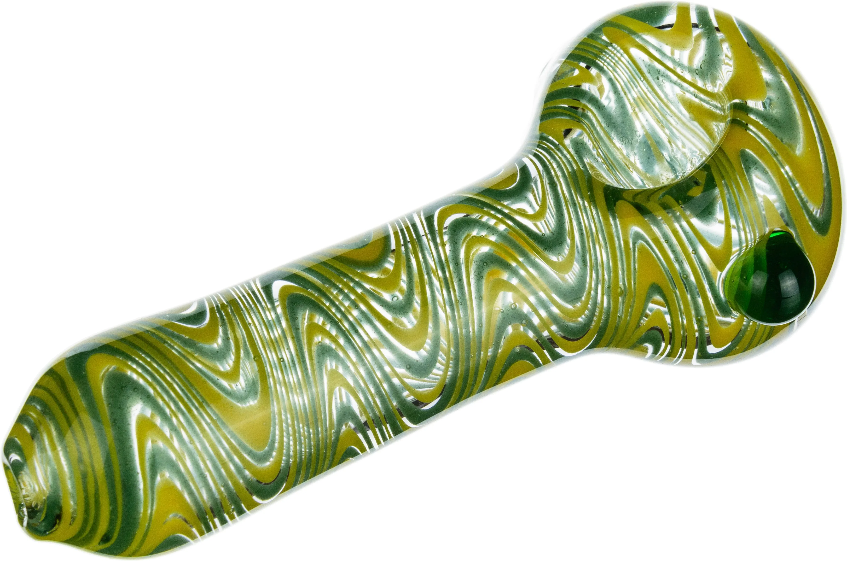 Green Wig Wag Spoon Hand Pipe