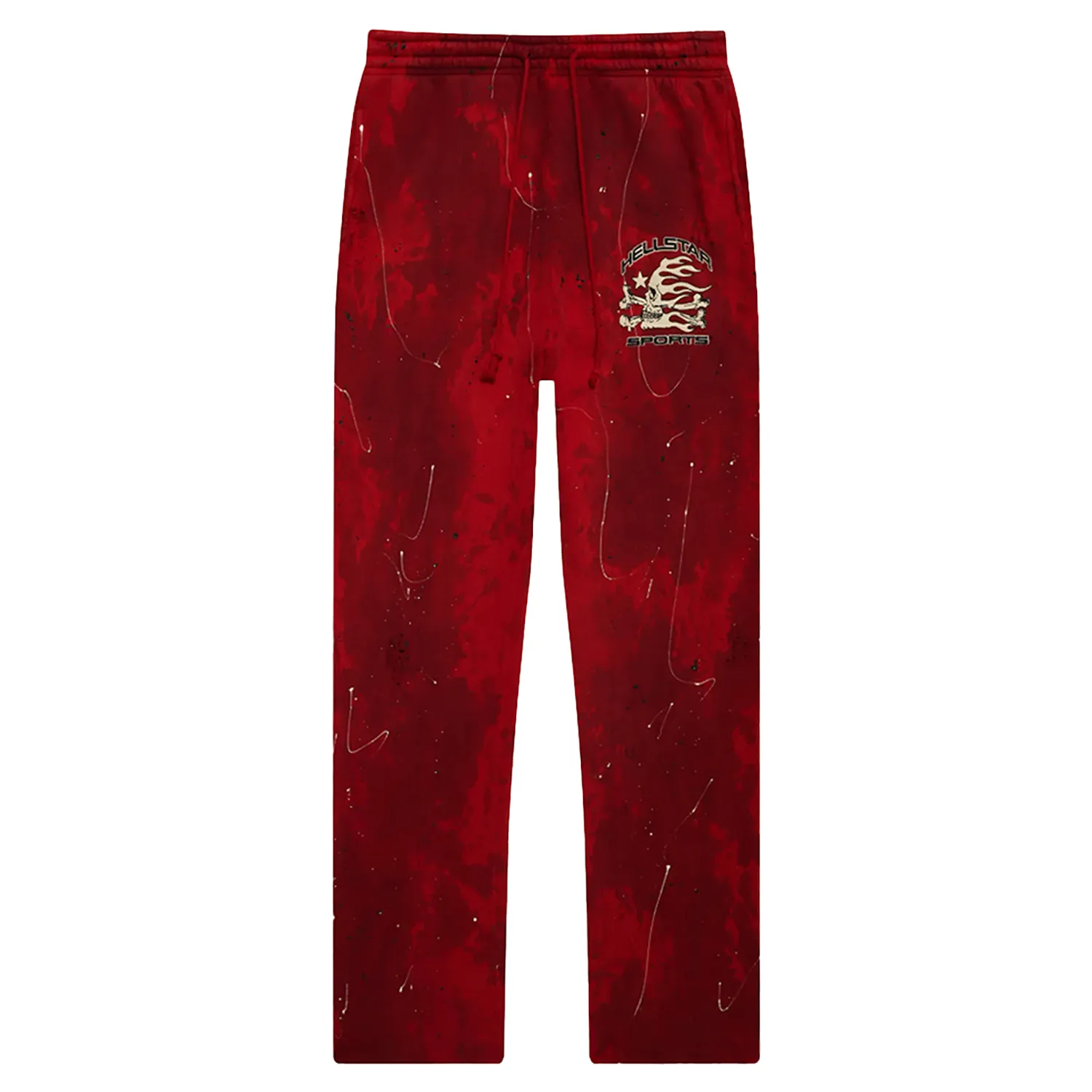 Hellstar Sports Sweatpants Tie Dye Red