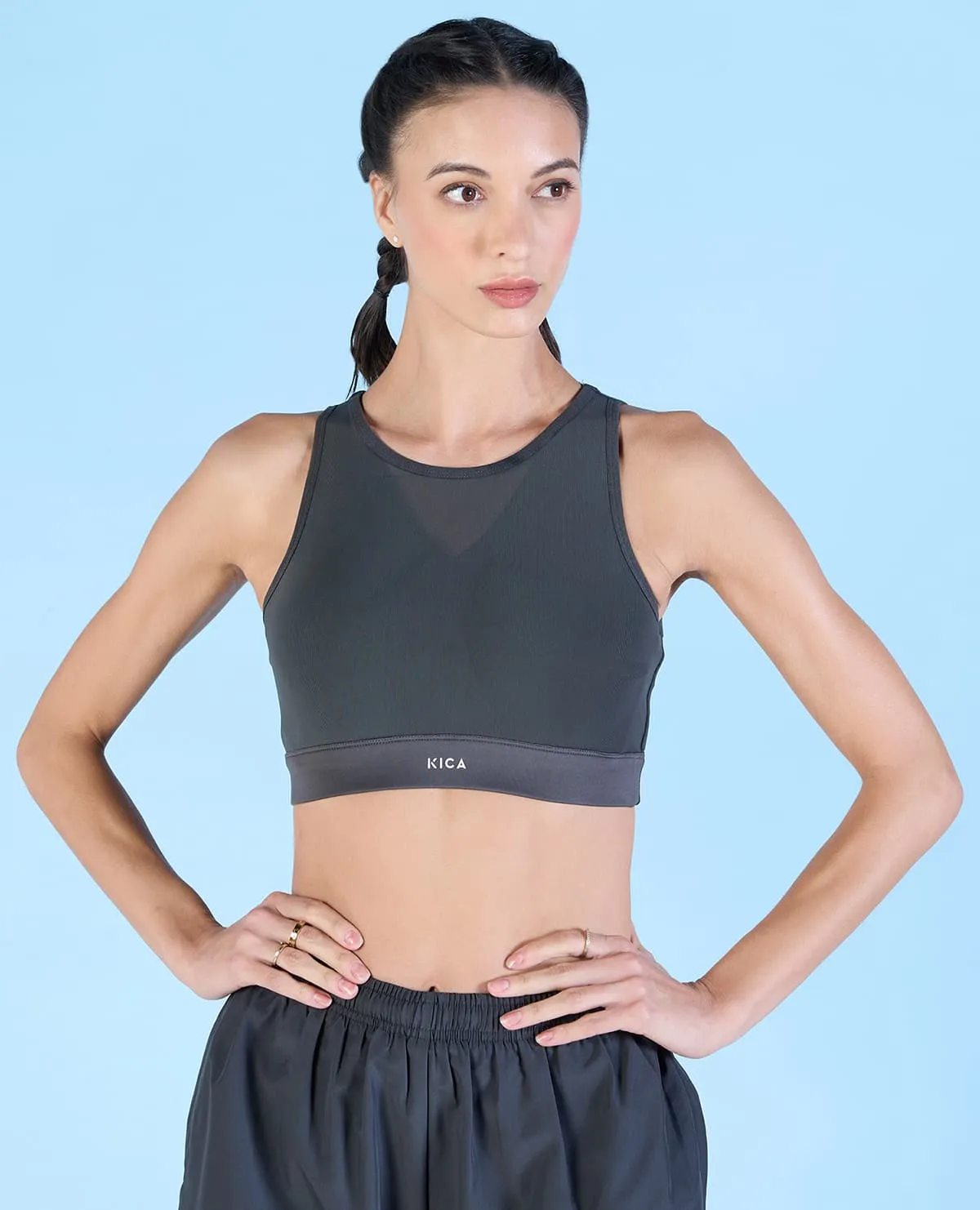 High Impact & Full Coverage Mesh Sports Bra